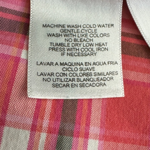 Jones New York Sport‎ Plaid Plaid Bermuda Shorts Women's 6 Pink White - Picture 8 of 8